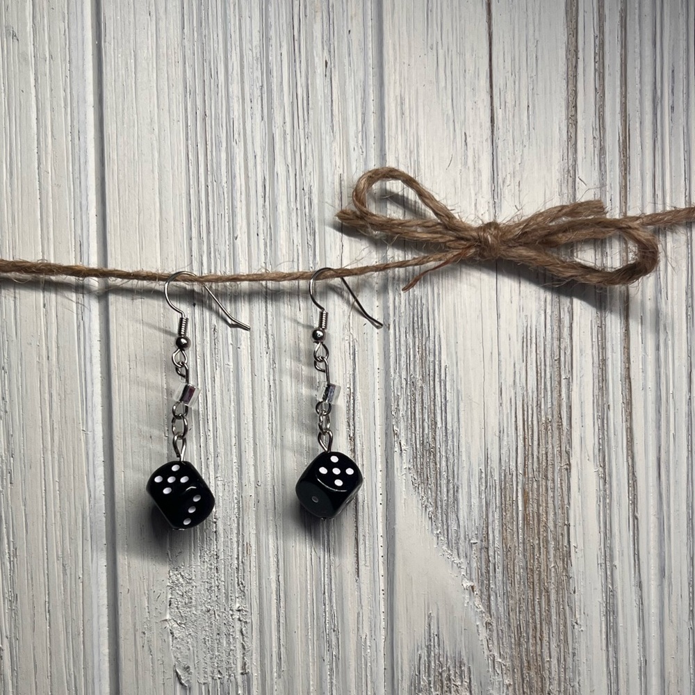 Dice earrings